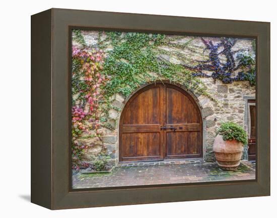 Italy, Tuscany, Chianti Region. This Is the Castello D'Albola Estate-Julie Eggers-Framed Premier Image Canvas