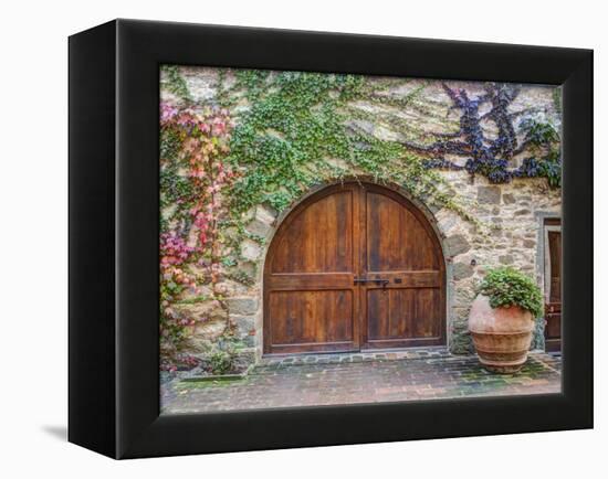 Italy, Tuscany, Chianti Region. This Is the Castello D'Albola Estate-Julie Eggers-Framed Premier Image Canvas