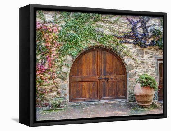 Italy, Tuscany, Chianti Region. This Is the Castello D'Albola Estate-Julie Eggers-Framed Premier Image Canvas