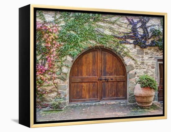 Italy, Tuscany, Chianti Region. This Is the Castello D'Albola Estate-Julie Eggers-Framed Premier Image Canvas