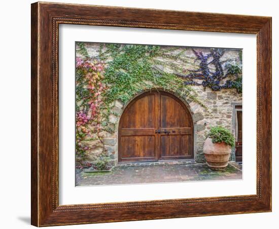 Italy, Tuscany, Chianti Region. This Is the Castello D'Albola Estate-Julie Eggers-Framed Premium Photographic Print