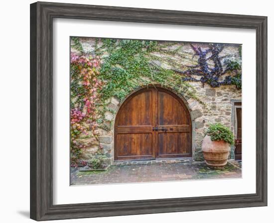 Italy, Tuscany, Chianti Region. This Is the Castello D'Albola Estate-Julie Eggers-Framed Photographic Print