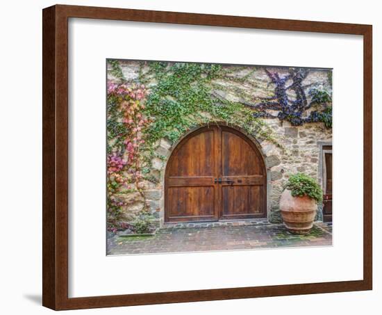 Italy, Tuscany, Chianti Region. This Is the Castello D'Albola Estate-Julie Eggers-Framed Photographic Print