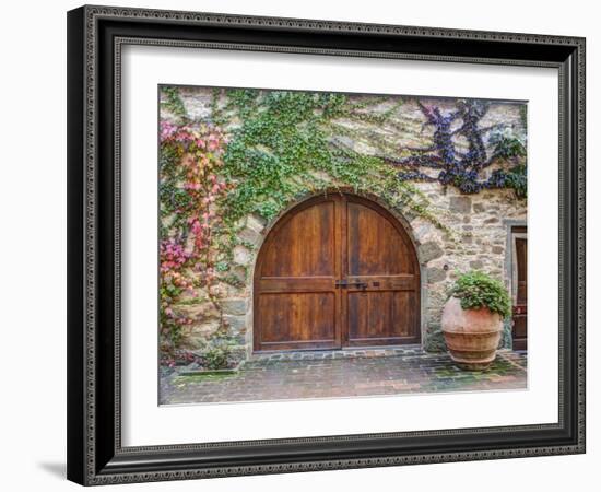 Italy, Tuscany, Chianti Region. This Is the Castello D'Albola Estate-Julie Eggers-Framed Photographic Print