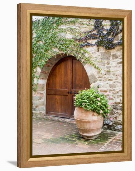 Italy, Tuscany, Chianti Region. This Is the Castello D'Albola Estate-Julie Eggers-Framed Premier Image Canvas