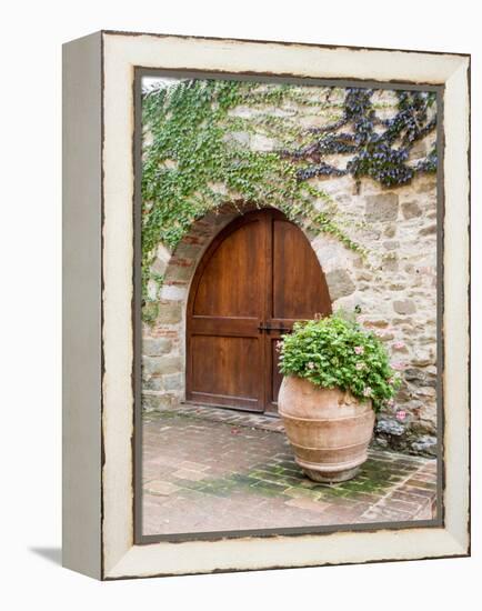 Italy, Tuscany, Chianti Region. This Is the Castello D'Albola Estate-Julie Eggers-Framed Premier Image Canvas