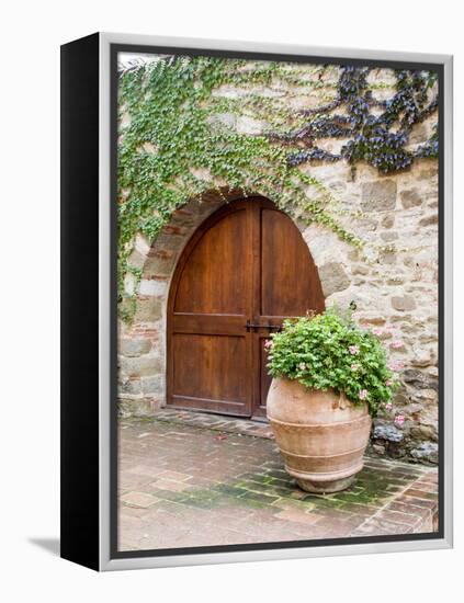 Italy, Tuscany, Chianti Region. This Is the Castello D'Albola Estate-Julie Eggers-Framed Premier Image Canvas