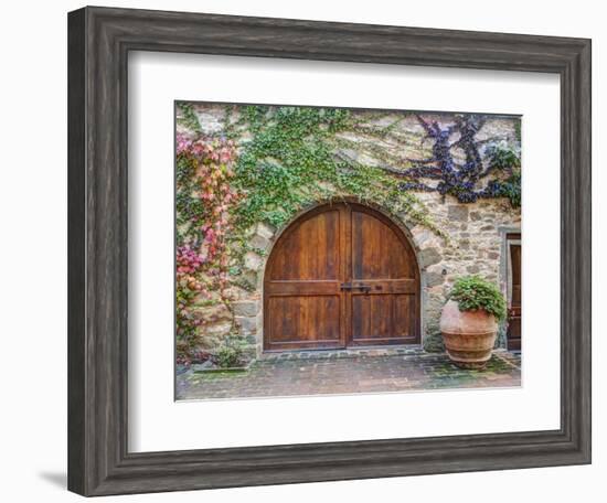 Italy, Tuscany, Chianti Region. This Is the Castello D'Albola Estate-Julie Eggers-Framed Photographic Print