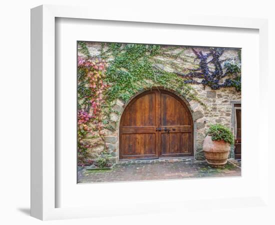 Italy, Tuscany, Chianti Region. This Is the Castello D'Albola Estate-Julie Eggers-Framed Photographic Print