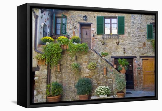 Italy, Tuscany, Courtyard-John Ford-Framed Premier Image Canvas