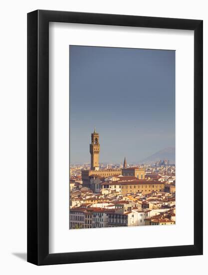 Italy, Tuscany, Florence. Palazzo Vecchio and Overview of Surroundings.-Ken Scicluna-Framed Photographic Print