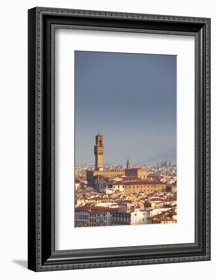 Italy, Tuscany, Florence. Palazzo Vecchio and Overview of Surroundings.-Ken Scicluna-Framed Photographic Print