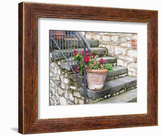 Italy, Tuscany. Hillside Town of Vertine in the Chianti Region-Julie Eggers-Framed Photographic Print