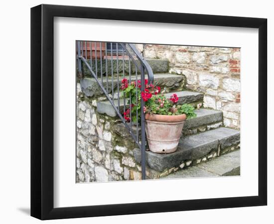 Italy, Tuscany. Hillside Town of Vertine in the Chianti Region-Julie Eggers-Framed Photographic Print