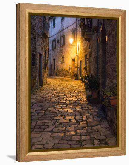 Italy, Tuscany. Montefioralle Near the Town of Greve in Chianti-Julie Eggers-Framed Premier Image Canvas