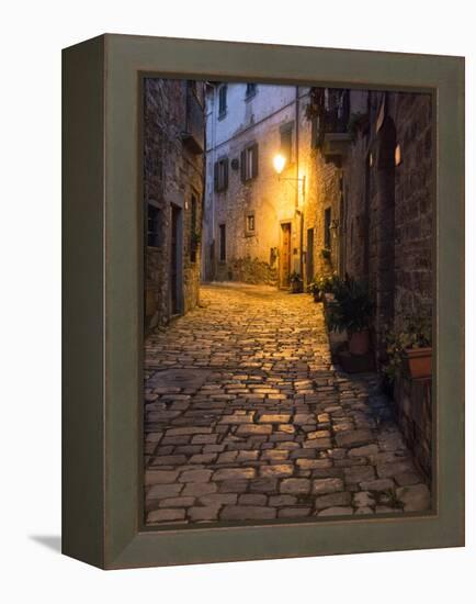 Italy, Tuscany. Montefioralle Near the Town of Greve in Chianti-Julie Eggers-Framed Premier Image Canvas