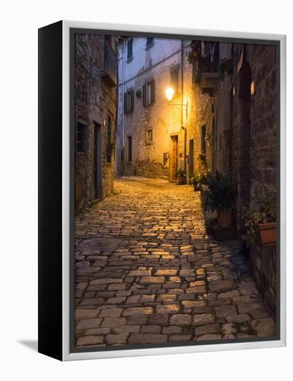 Italy, Tuscany. Montefioralle Near the Town of Greve in Chianti-Julie Eggers-Framed Premier Image Canvas