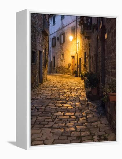 Italy, Tuscany. Montefioralle Near the Town of Greve in Chianti-Julie Eggers-Framed Premier Image Canvas