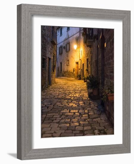 Italy, Tuscany. Montefioralle Near the Town of Greve in Chianti-Julie Eggers-Framed Photographic Print