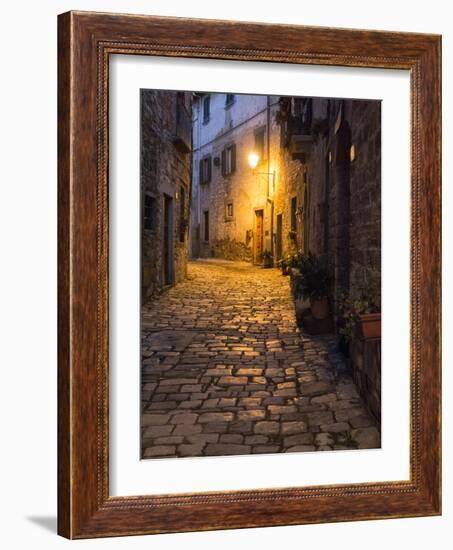 Italy, Tuscany. Montefioralle Near the Town of Greve in Chianti-Julie Eggers-Framed Photographic Print