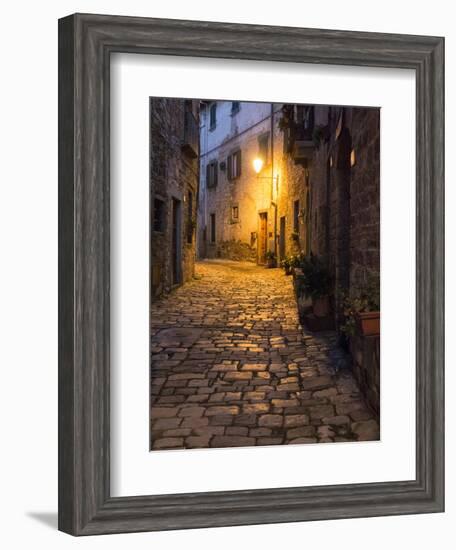 Italy, Tuscany. Montefioralle Near the Town of Greve in Chianti-Julie Eggers-Framed Photographic Print