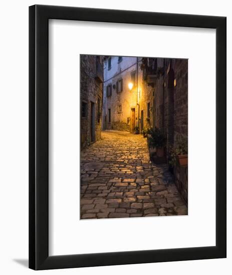 Italy, Tuscany. Montefioralle Near the Town of Greve in Chianti-Julie Eggers-Framed Photographic Print