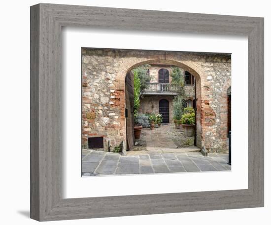 Italy, Tuscany, Montefollonico. the Medieval Town of Montefollonico-Julie Eggers-Framed Photographic Print