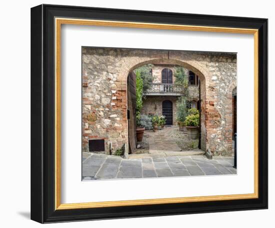 Italy, Tuscany, Montefollonico. the Medieval Town of Montefollonico-Julie Eggers-Framed Photographic Print