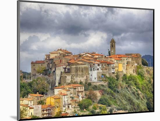 Italy, Tuscany, Montegiovi, The medieval hill town of Montegiovi in Val d'Orcia-Terry Eggers-Mounted Photographic Print