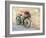 Italy, Tuscany, Monticchiello. Bicycle with bright pink heather in the basket.-Julie Eggers-Framed Photographic Print