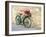 Italy, Tuscany, Monticchiello. Bicycle with bright pink heather in the basket.-Julie Eggers-Framed Photographic Print