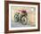 Italy, Tuscany, Monticchiello. Bicycle with bright pink heather in the basket.-Julie Eggers-Framed Photographic Print