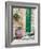 Italy, Tuscany, Monticchiello. Bright Green Door-Julie Eggers-Framed Photographic Print