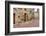 Italy, Tuscany, Pienza. Flower pots and potted plants decorate a narrow street in a Tuscany-Julie Eggers-Framed Photographic Print