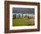 Italy, Tuscany, Pienza. Tuscan Farmhouse with Stormy Clouds-Julie Eggers-Framed Photographic Print