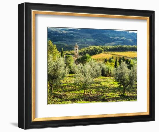 Italy, Tuscany, Pieve di Santa Maria Novella, Radda in Chianti-Terry Eggers-Framed Photographic Print