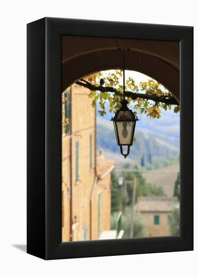 Italy, Tuscany, province of Siena, Chiusure. Hill town, center of the Crete sensei-Emily Wilson-Framed Premier Image Canvas