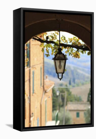 Italy, Tuscany, province of Siena, Chiusure. Hill town, center of the Crete sensei-Emily Wilson-Framed Premier Image Canvas