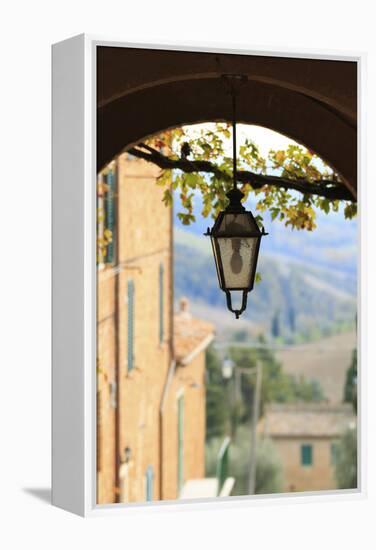 Italy, Tuscany, province of Siena, Chiusure. Hill town, center of the Crete sensei-Emily Wilson-Framed Premier Image Canvas