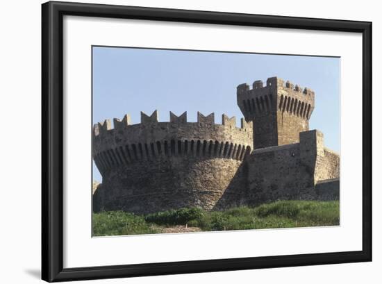 Italy, Tuscany Region, Maremma, Fortress of Populonia-null-Framed Giclee Print