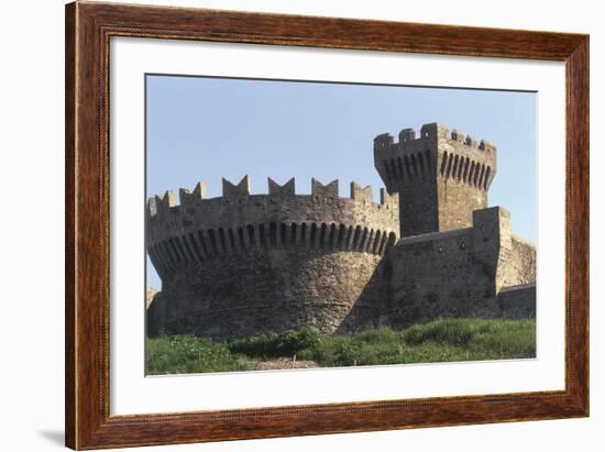 Italy, Tuscany Region, Maremma, Fortress of Populonia-null-Framed Giclee Print