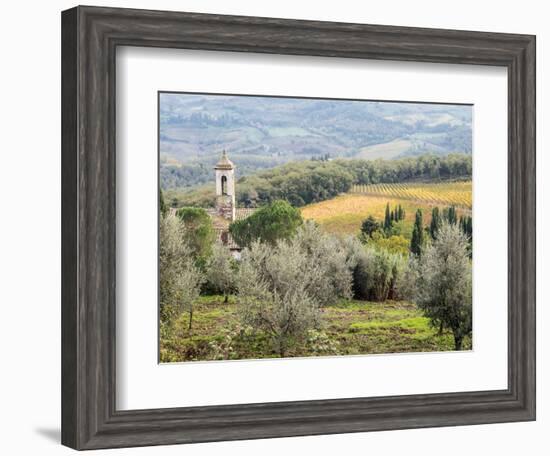 Italy, Tuscany. Santa Maria Novella Monastery Near Radda in Chianti-Julie Eggers-Framed Photographic Print