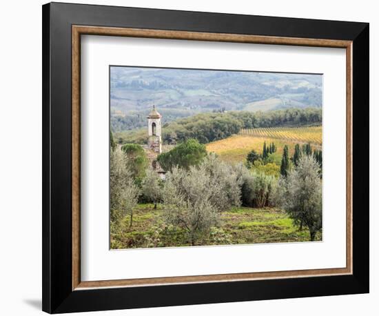 Italy, Tuscany. Santa Maria Novella Monastery Near Radda in Chianti-Julie Eggers-Framed Photographic Print