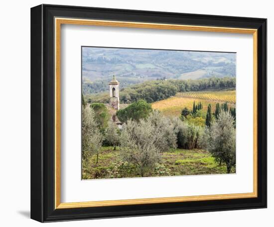 Italy, Tuscany. Santa Maria Novella Monastery Near Radda in Chianti-Julie Eggers-Framed Photographic Print