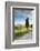 Italy, Tuscany, Siena District, Orcia Valley, Country Road Near Pienza.-Francesco Iacobelli-Framed Photographic Print