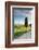 Italy, Tuscany, Siena District, Orcia Valley, Country Road Near Pienza.-Francesco Iacobelli-Framed Photographic Print