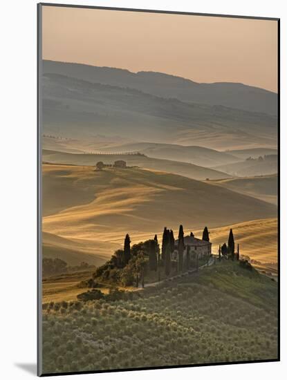 Italy, Tuscany, Siena District, Orcia Valley, Podere Belvedere Near San Quirico D'Orcia-Francesco Iacobelli-Mounted Photographic Print