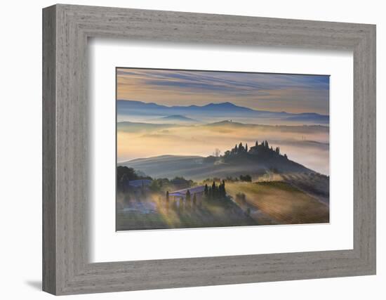 Italy, Tuscany, Siena District, Orcia Valley, Podere Belvedere Near San Quirico D'Orcia.-Francesco Iacobelli-Framed Photographic Print