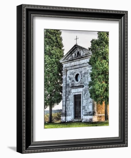 Italy, Tuscany. The Vitaleta Chapel.-Julie Eggers-Framed Photographic Print