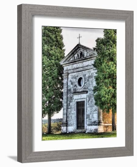 Italy, Tuscany. The Vitaleta Chapel.-Julie Eggers-Framed Photographic Print